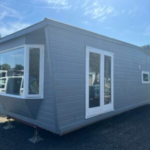 Bellissima e confortevole casa mobile Chalet Wood Gray